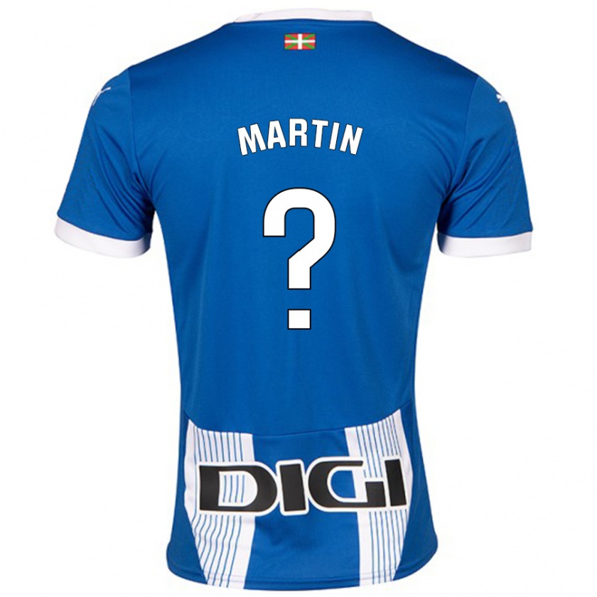 Kandiny Kinder Carlos Martín #0 Blau Heimtrikot Trikot 2024/25 T-Shirt