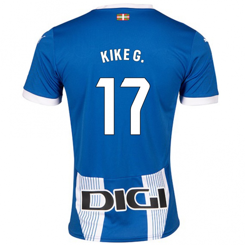 Kandiny Kinder Kike García #17 Blau Heimtrikot Trikot 2024/25 T-Shirt