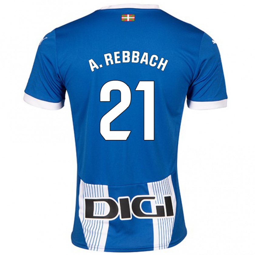 Kandiny Kinder Abde Rebbach #21 Blau Heimtrikot Trikot 2024/25 T-Shirt