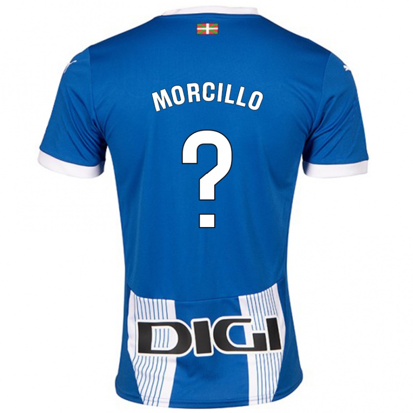 Kandiny Kinder Diego Morcillo #0 Blau Heimtrikot Trikot 2024/25 T-Shirt