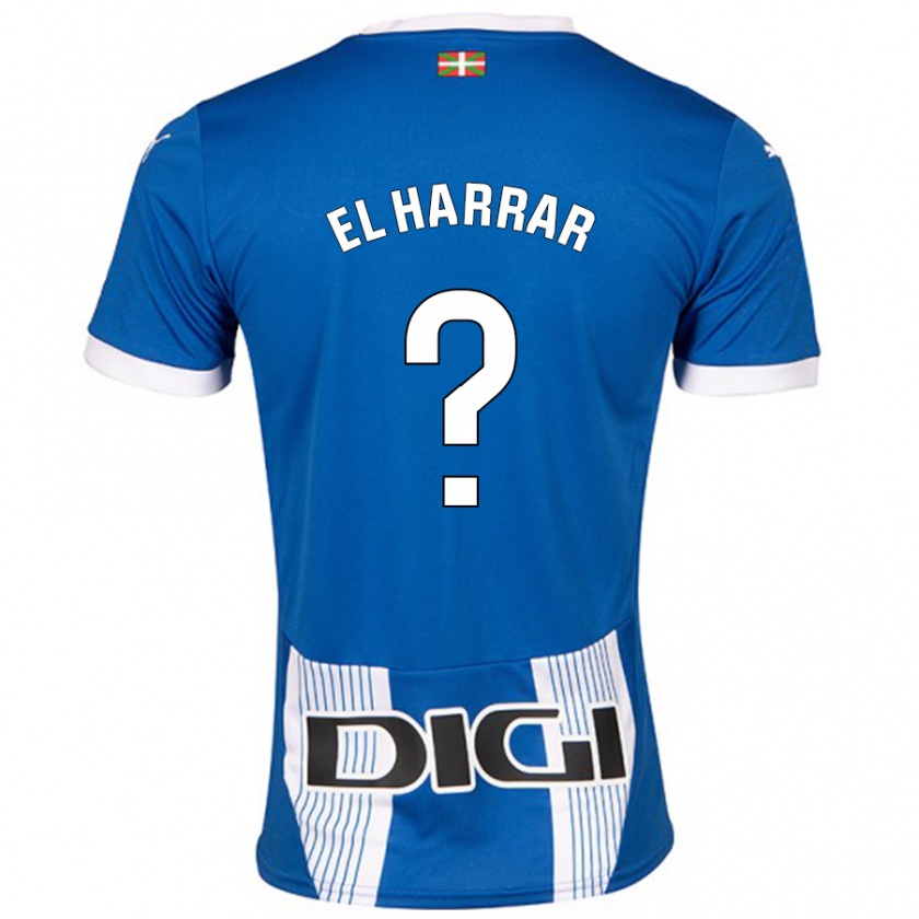 Kandiny Kinder Mohamed El Harrar #0 Blau Heimtrikot Trikot 2024/25 T-Shirt