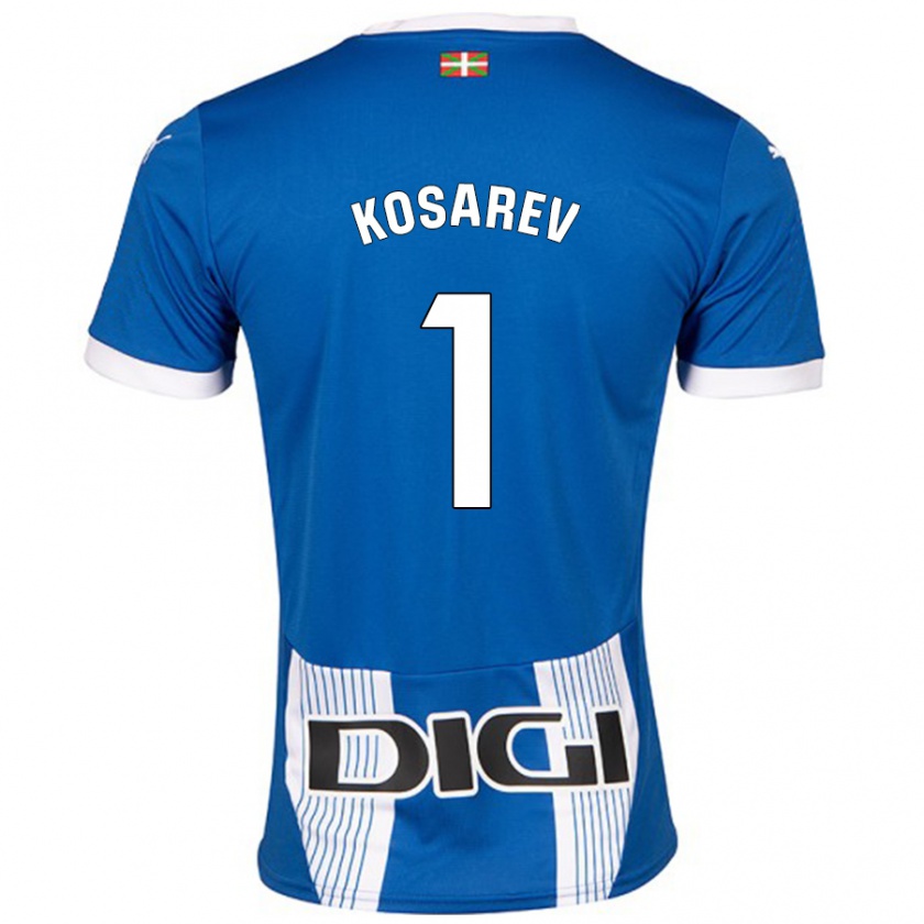 Kandiny Kinder Oleksandr Kosarev #1 Blau Heimtrikot Trikot 2024/25 T-Shirt