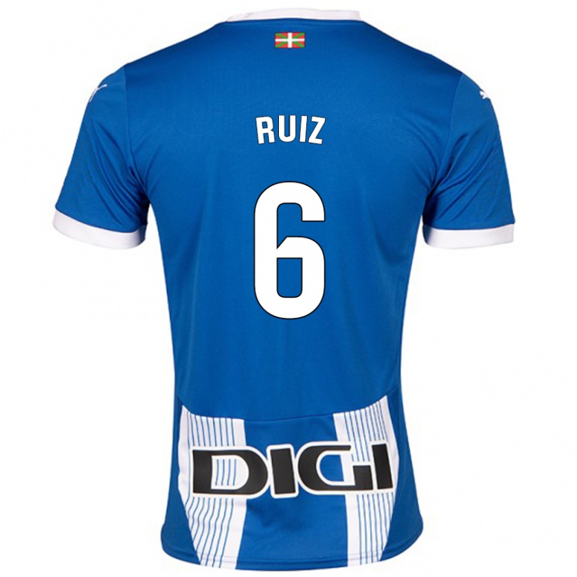 Kandiny Kinder Markel Ruiz #6 Blau Heimtrikot Trikot 2024/25 T-Shirt