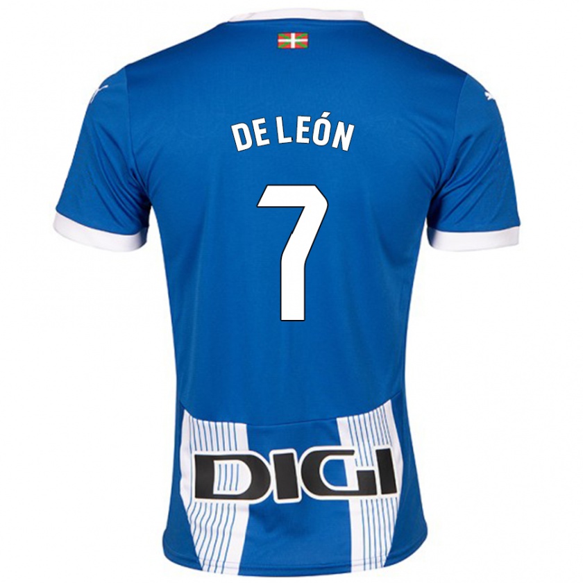 Kandiny Kinder José De León #7 Blau Heimtrikot Trikot 2024/25 T-Shirt