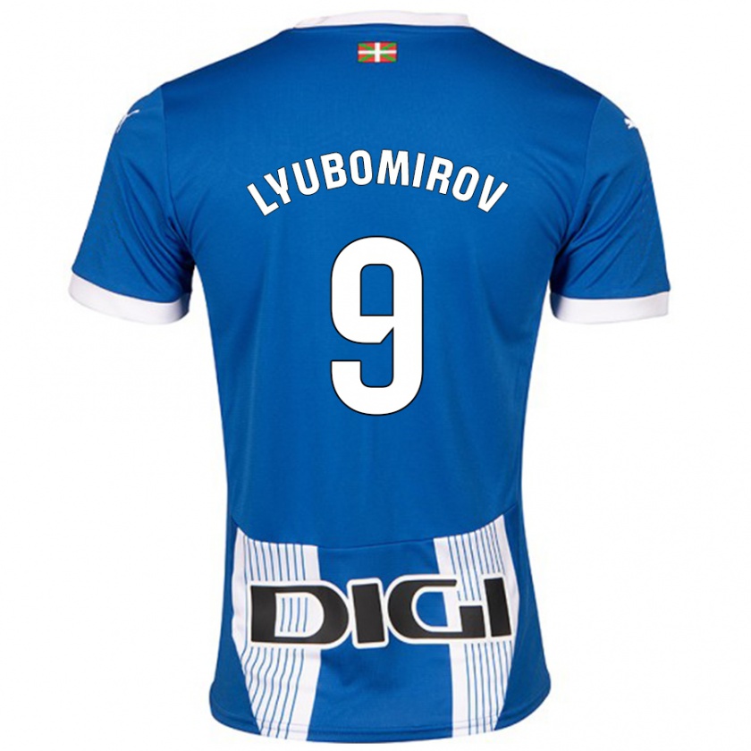 Kandiny Kinder Daniel Lyubomirov #9 Blau Heimtrikot Trikot 2024/25 T-Shirt