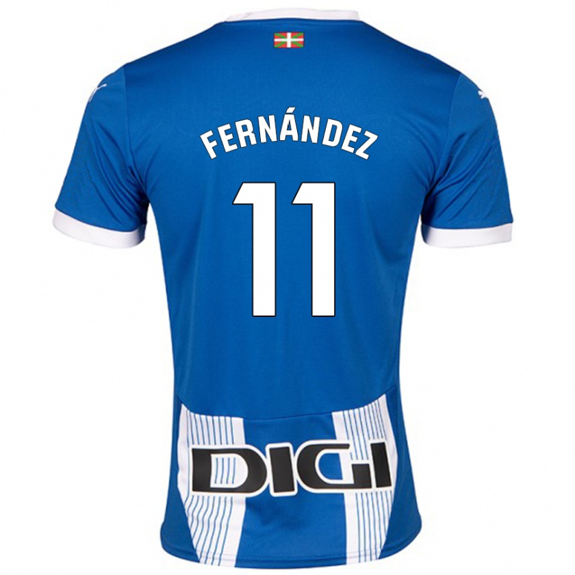 Kandiny Kinder Imanol Fernández #11 Blau Heimtrikot Trikot 2024/25 T-Shirt