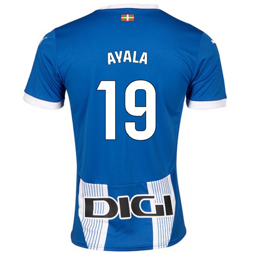 Kandiny Kinder Axel Ayala #19 Blau Heimtrikot Trikot 2024/25 T-Shirt