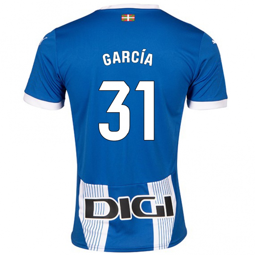 Kandiny Kinder Gaizka García #31 Blau Heimtrikot Trikot 2024/25 T-Shirt