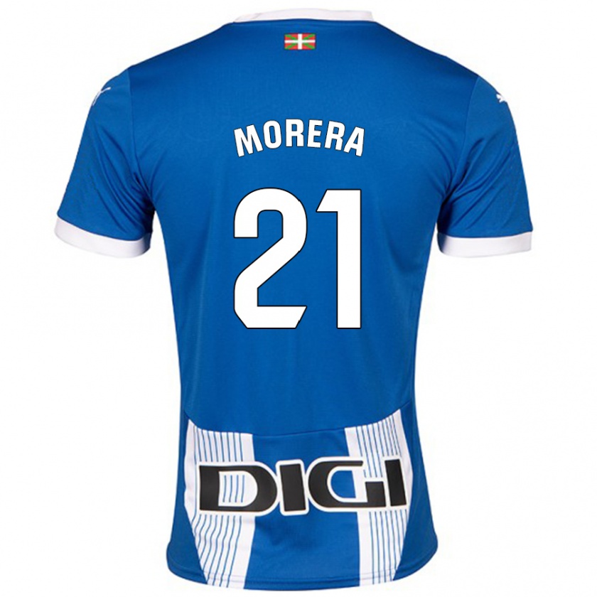 Kandiny Kinder Carla Morera #21 Blau Heimtrikot Trikot 2024/25 T-Shirt