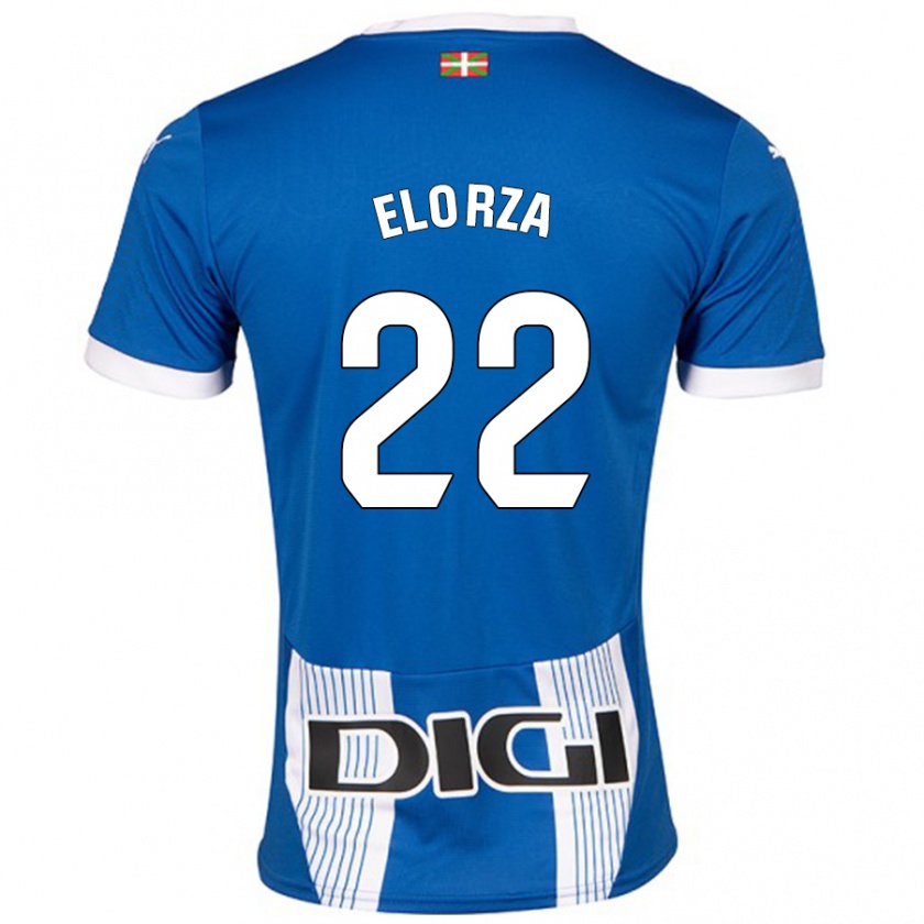 Kandiny Kinder Sheila Elorza #22 Blau Heimtrikot Trikot 2024/25 T-Shirt