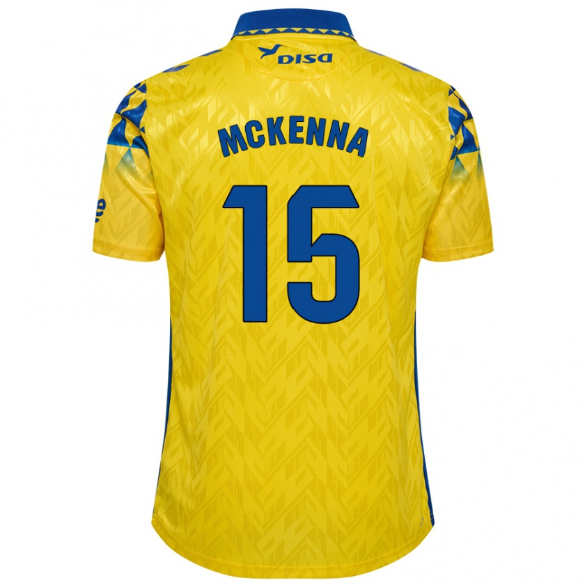 Kandiny Kinder Scott Mckenna #15 Gelb Blau Heimtrikot Trikot 2024/25 T-Shirt