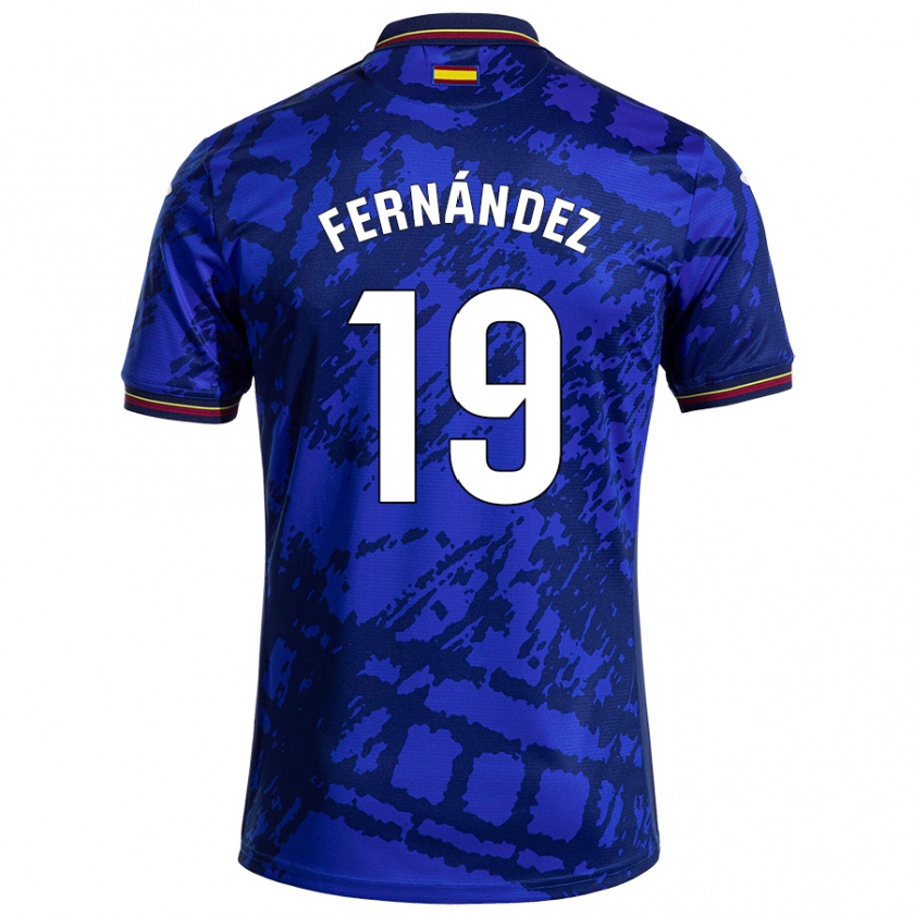 Kandiny Kinder Ismael Fernández #19 Dunkleres Blau Heimtrikot Trikot 2024/25 T-Shirt