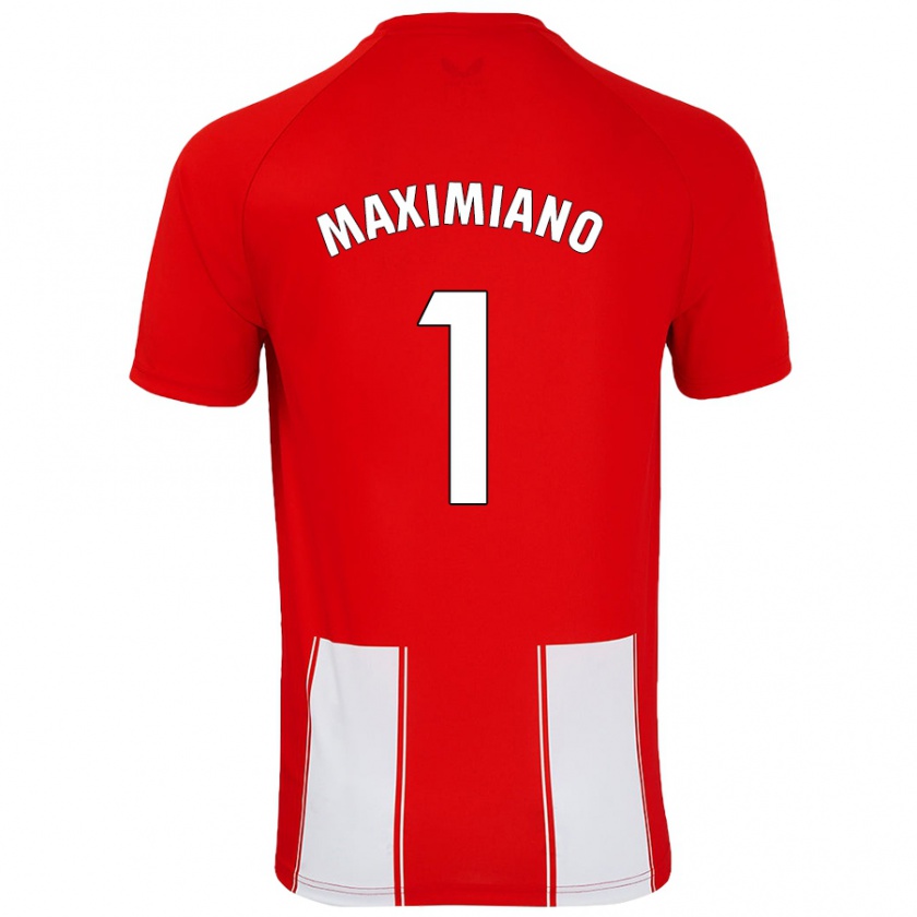 Kandiny Kinder Luís Maximiano #1 Rot Weiß Heimtrikot Trikot 2024/25 T-Shirt