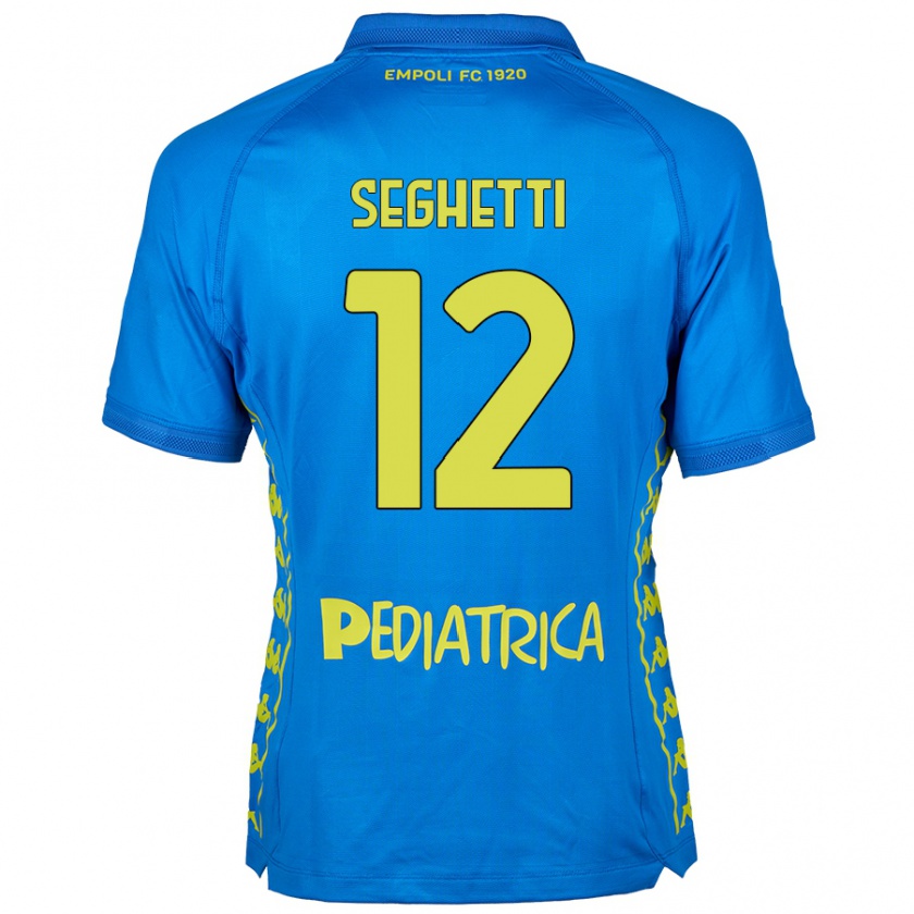 Kandiny Kinder Jacopo Seghetti #12 Blau Heimtrikot Trikot 2024/25 T-Shirt