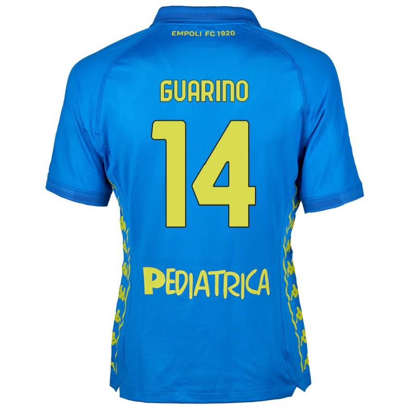 Kandiny Kinder Gabriele Guarino #14 Blau Heimtrikot Trikot 2024/25 T-Shirt