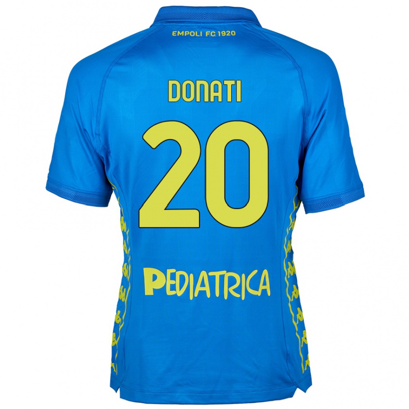 Kandiny Kinder Francesco Donati #20 Blau Heimtrikot Trikot 2024/25 T-Shirt