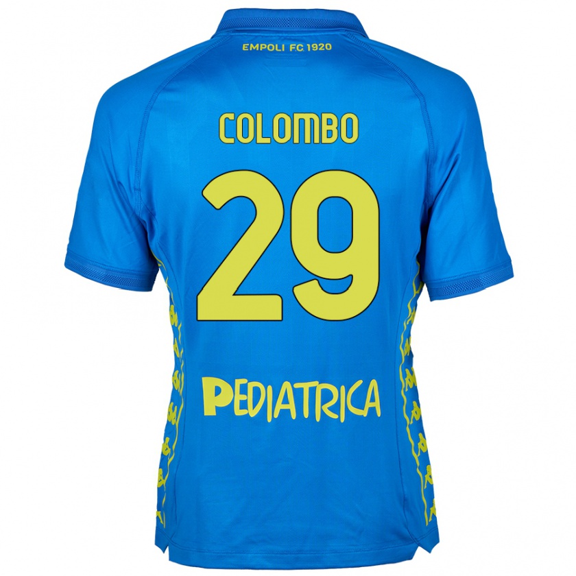 Kandiny Kinder Lorenzo Colombo #29 Blau Heimtrikot Trikot 2024/25 T-Shirt