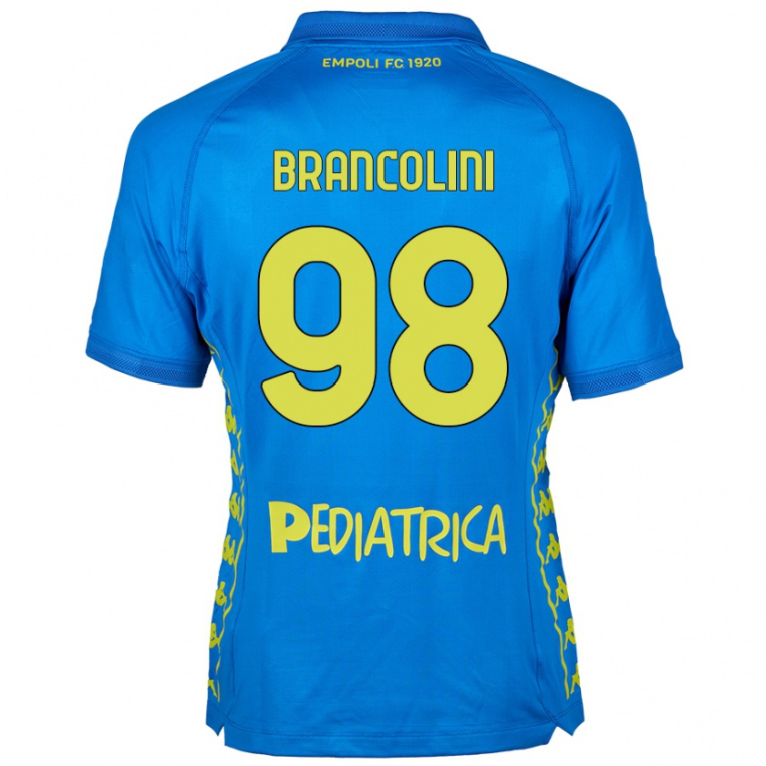 Kandiny Kinder Federico Brancolini #98 Blau Heimtrikot Trikot 2024/25 T-Shirt