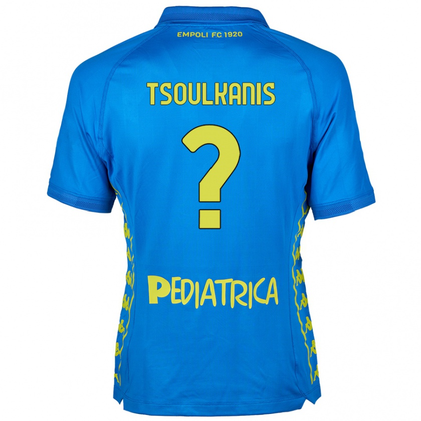 Kandiny Kinder Konstantinos Tsoulkanis #0 Blau Heimtrikot Trikot 2024/25 T-Shirt