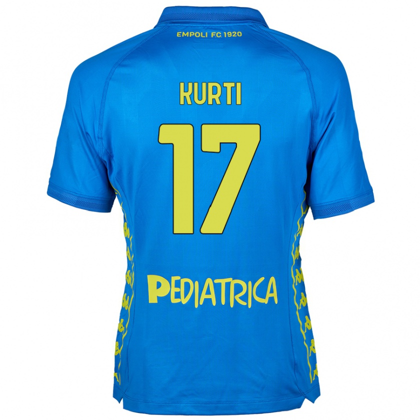 Kandiny Kinder Adi Kurti #17 Blau Heimtrikot Trikot 2024/25 T-Shirt