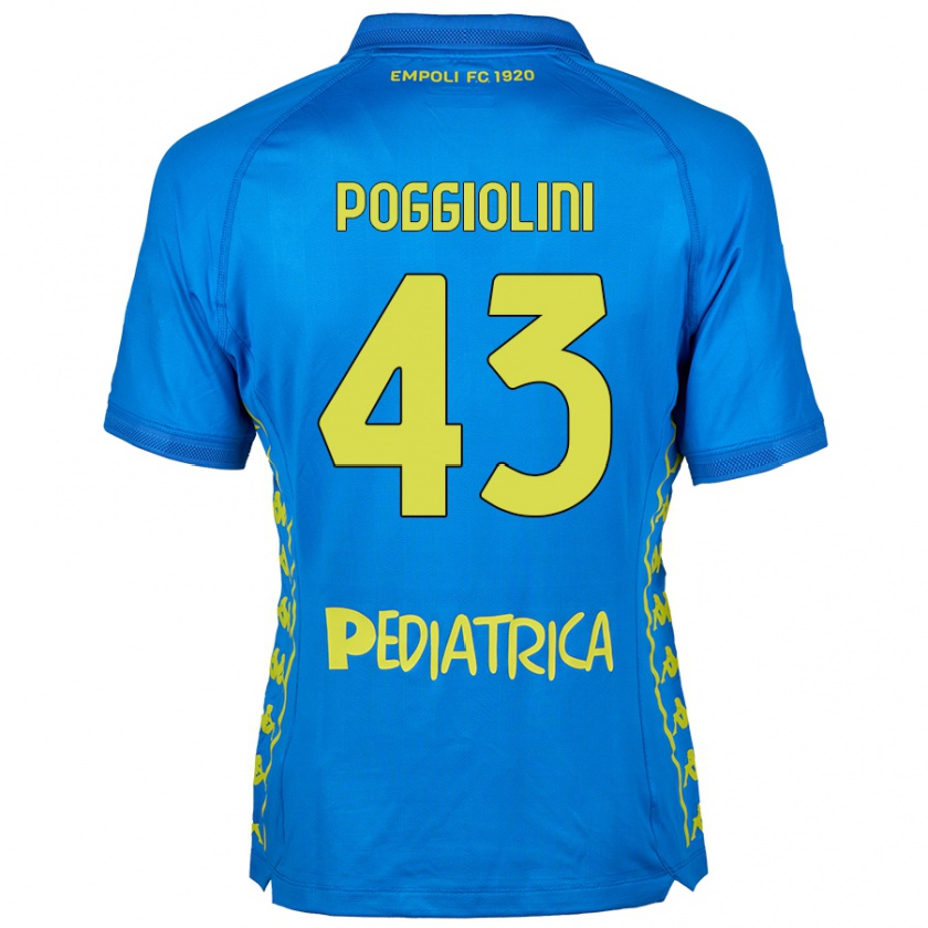 Kandiny Kinder Duccio Poggiolini #43 Blau Heimtrikot Trikot 2024/25 T-Shirt