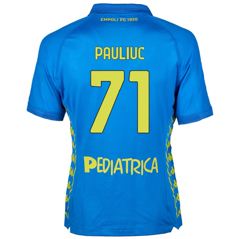 Kandiny Kinder Nicolò Pauliuc #71 Blau Heimtrikot Trikot 2024/25 T-Shirt