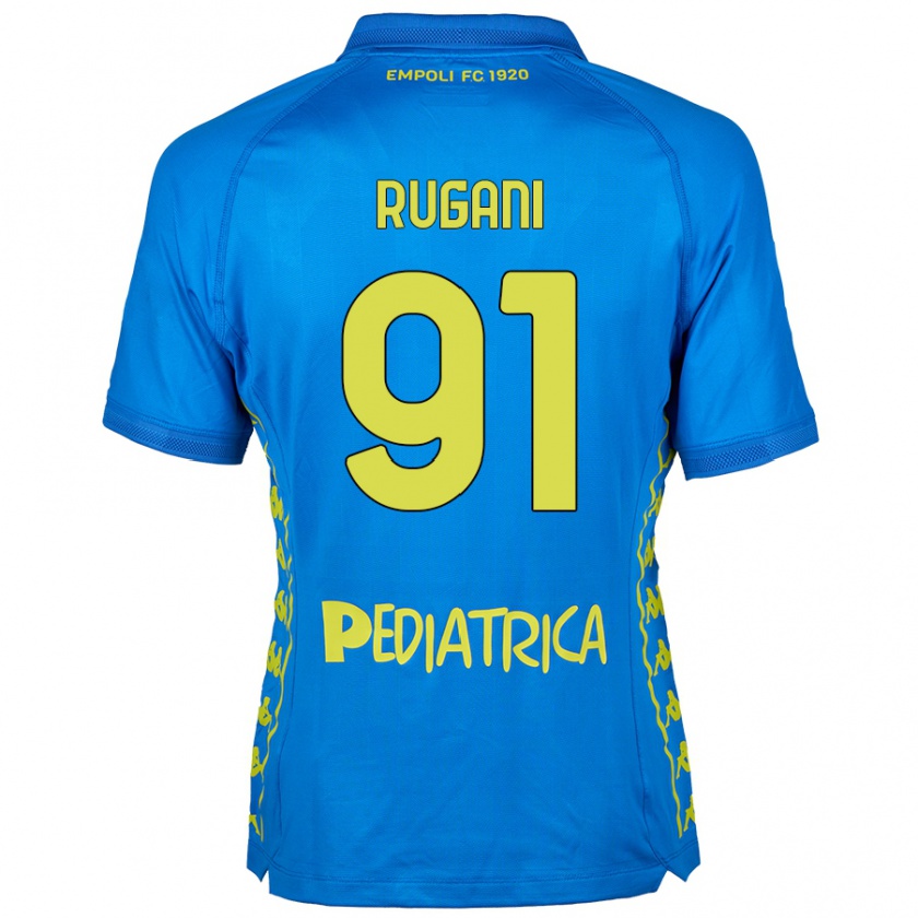 Kandiny Kinder Tommaso Rugani #91 Blau Heimtrikot Trikot 2024/25 T-Shirt