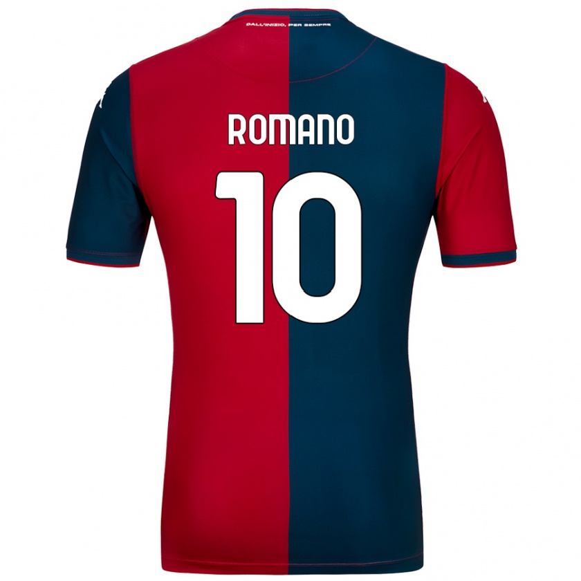 Kandiny Kinder Marco Romano #10 Rot Dunkelblau Heimtrikot Trikot 2024/25 T-Shirt