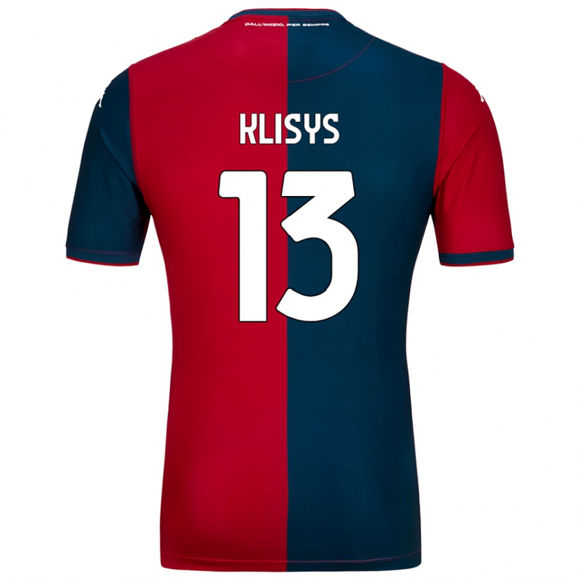 Kandiny Kinder Lukas Klisys #13 Rot Dunkelblau Heimtrikot Trikot 2024/25 T-Shirt