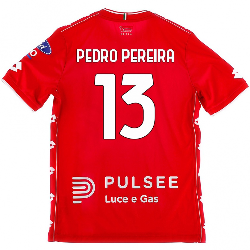 Kandiny Kinder Pedro Pereira #13 Rot Weiß Heimtrikot Trikot 2024/25 T-Shirt