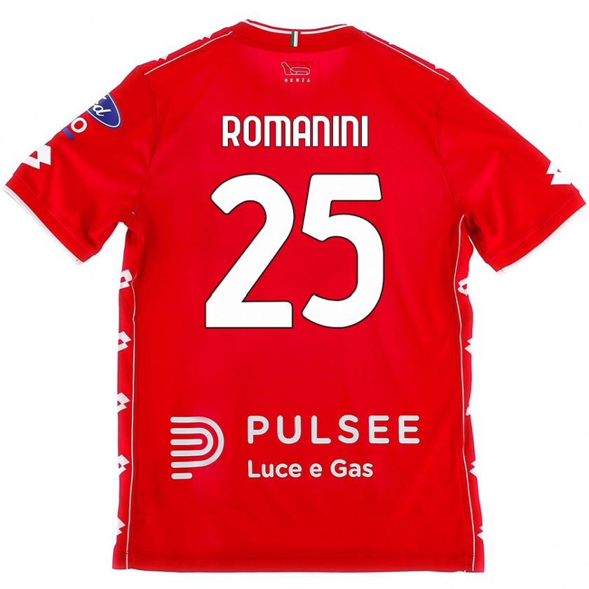 Kandiny Kinder Andrea Romanini #25 Rot Weiß Heimtrikot Trikot 2024/25 T-Shirt