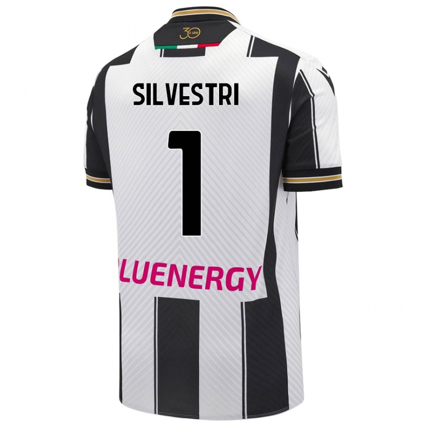 Kandiny Kinder Marco Silvestri #1 Weiß Schwarz Heimtrikot Trikot 2024/25 T-Shirt