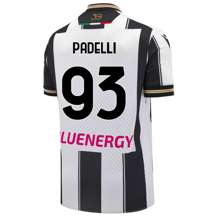 Kandiny Kinder Daniele Padelli #93 Weiß Schwarz Heimtrikot Trikot 2024/25 T-Shirt