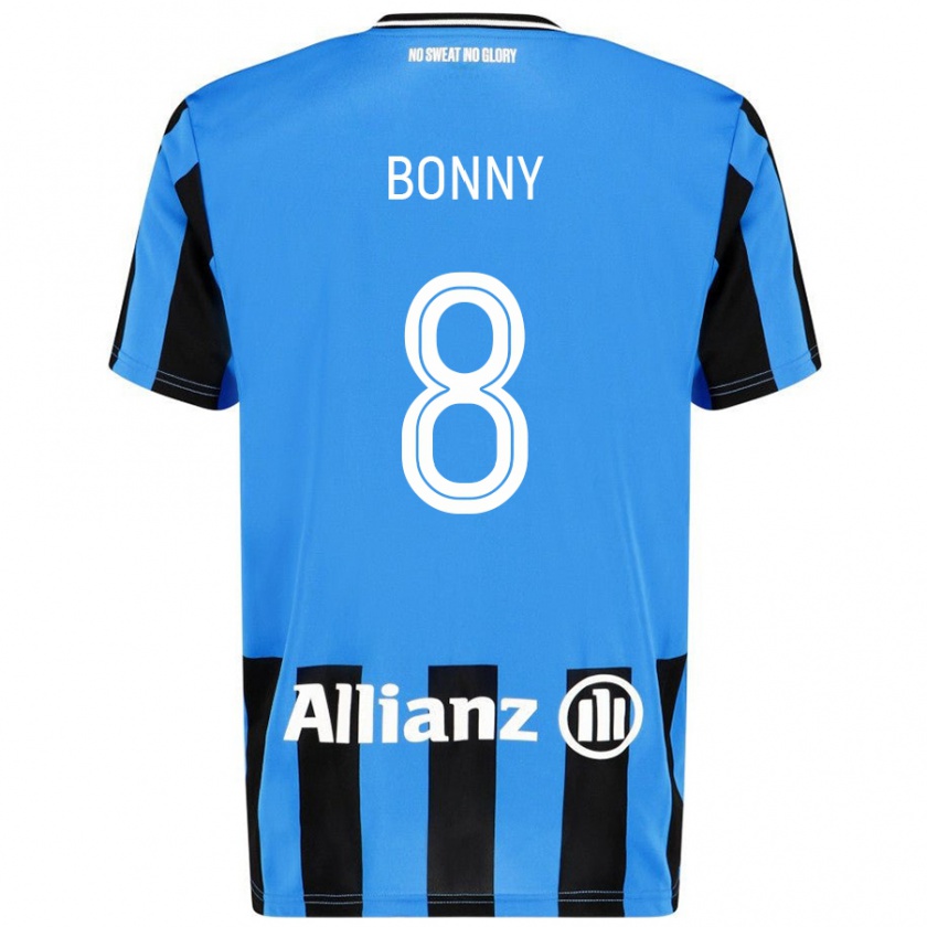 Kandiny Kinder Chionne Bonny #8 Himmelblau Schwarz Heimtrikot Trikot 2024/25 T-Shirt