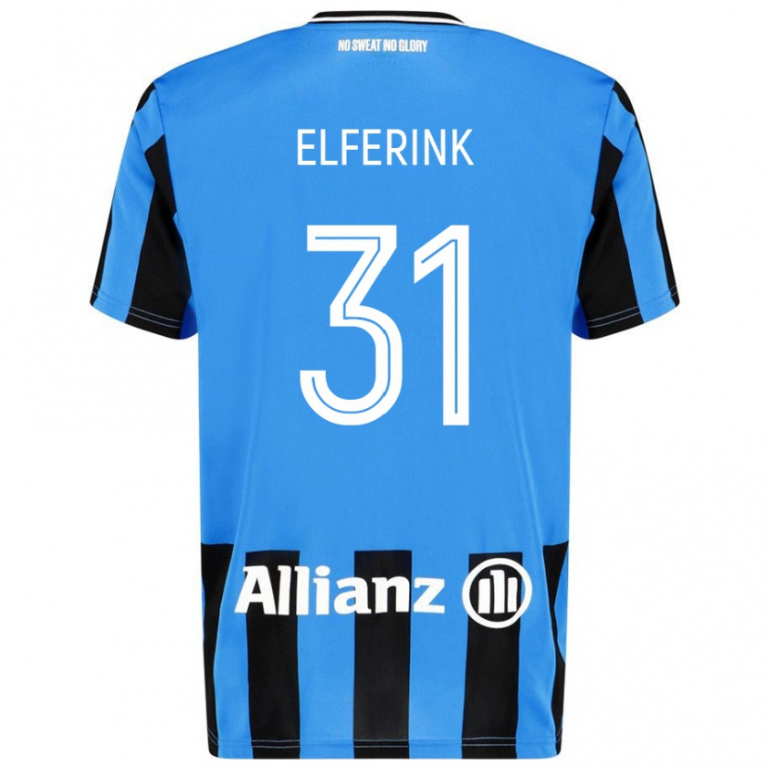 Kandiny Kinder Marie Elferink #31 Himmelblau Schwarz Heimtrikot Trikot 2024/25 T-Shirt