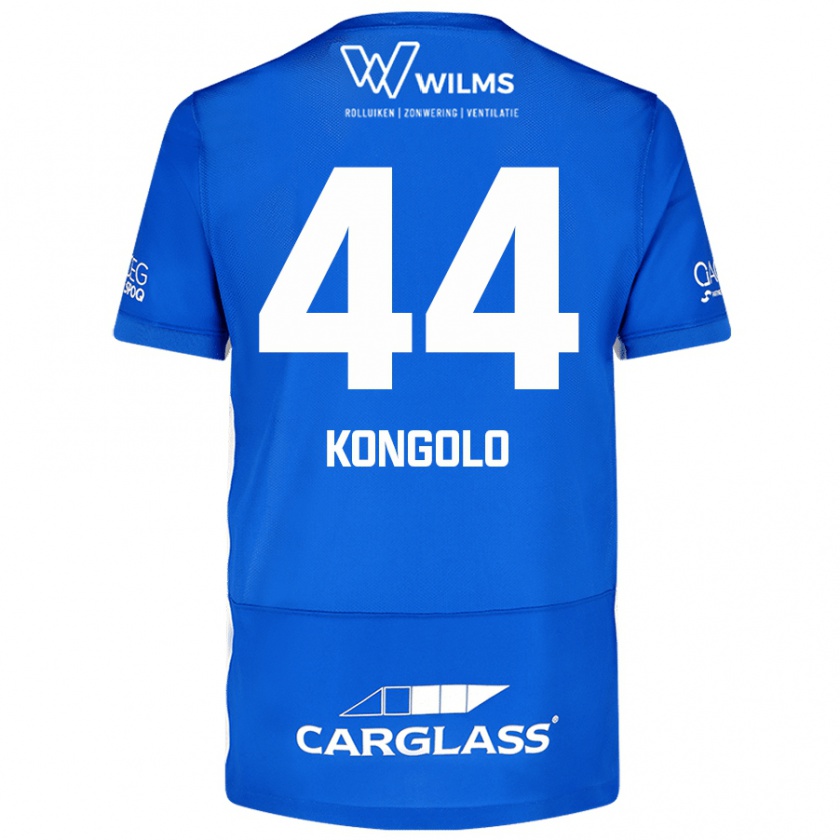 Kandiny Kinder Josue Kongolo #44 Blau Heimtrikot Trikot 2024/25 T-Shirt