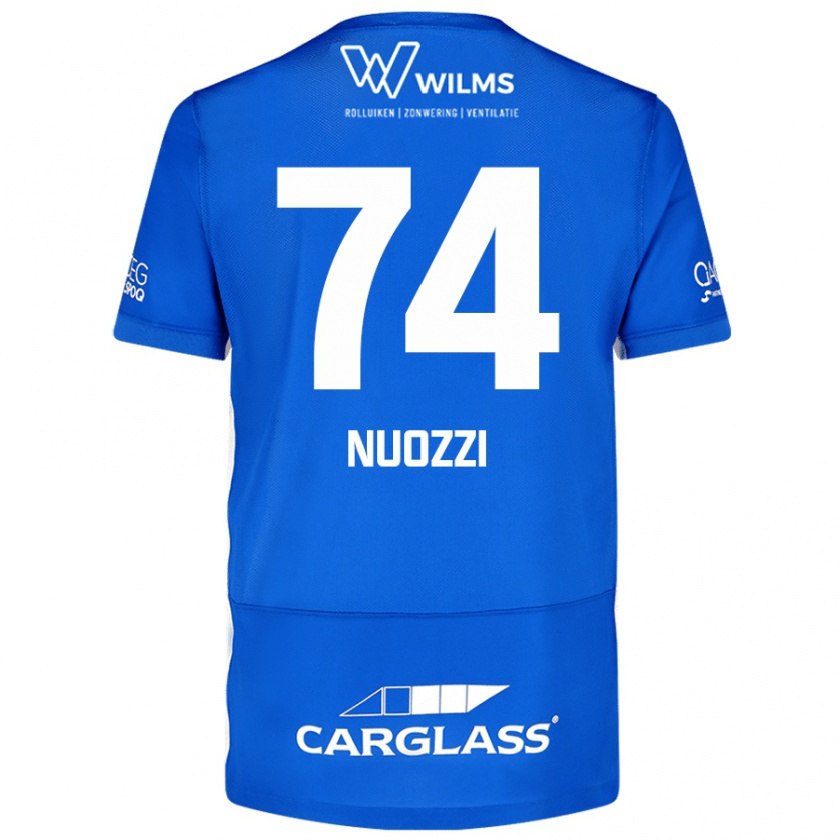 Kandiny Kinder Cédric Nuozzi #74 Blau Heimtrikot Trikot 2024/25 T-Shirt