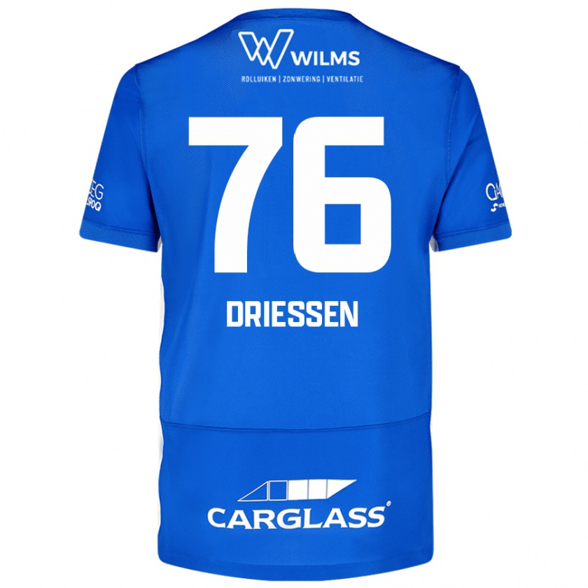 Kandiny Kinder Jelle Driessen #76 Blau Heimtrikot Trikot 2024/25 T-Shirt