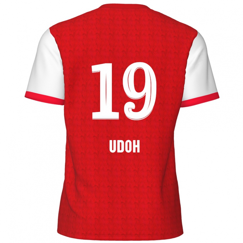 Kandiny Kinder Victor Udoh #19 Rot Weiß Heimtrikot Trikot 2024/25 T-Shirt