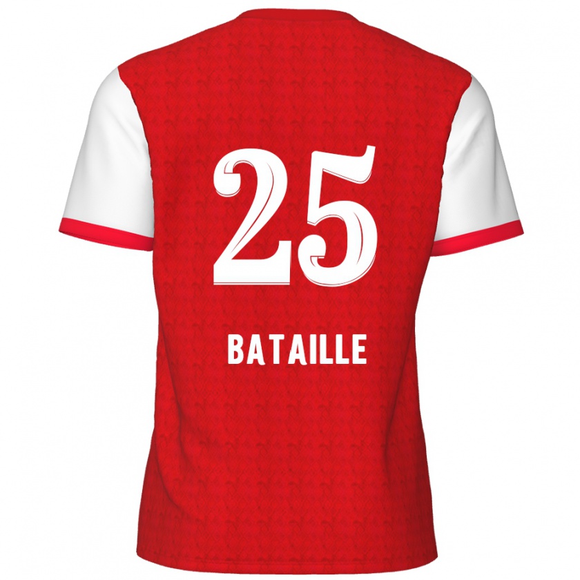 Kandiny Kinder Jelle Bataille #25 Rot Weiß Heimtrikot Trikot 2024/25 T-Shirt