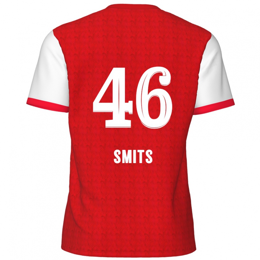 Kandiny Kinder Milan Smits #46 Rot Weiß Heimtrikot Trikot 2024/25 T-Shirt