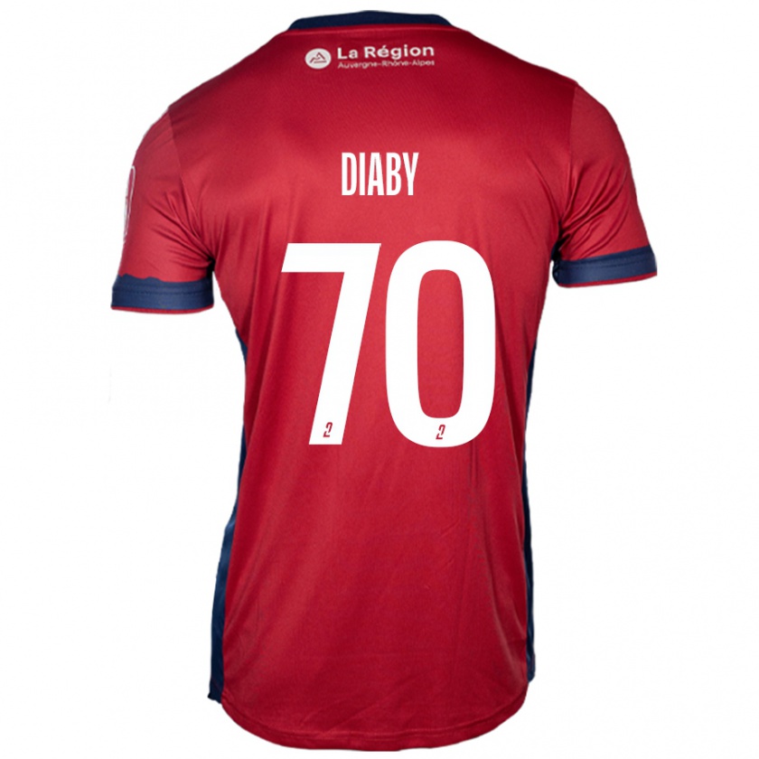 Kandiny Kinder Yadaly Diaby #70 Hellburgunderrot Heimtrikot Trikot 2024/25 T-Shirt