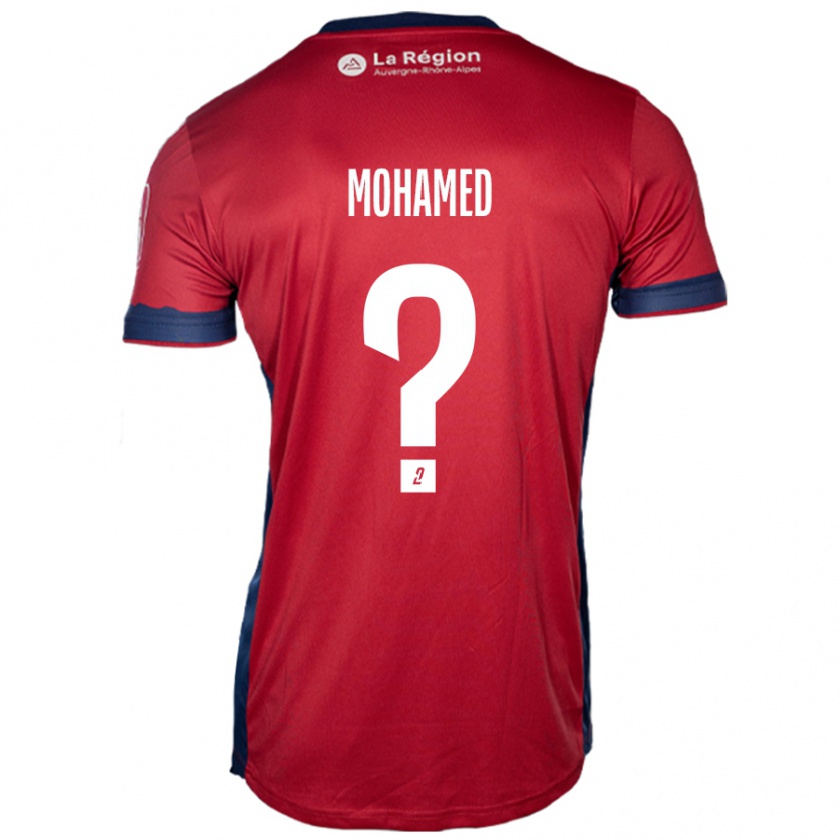 Kandiny Kinder Yassine Mohamed #0 Hellburgunderrot Heimtrikot Trikot 2024/25 T-Shirt