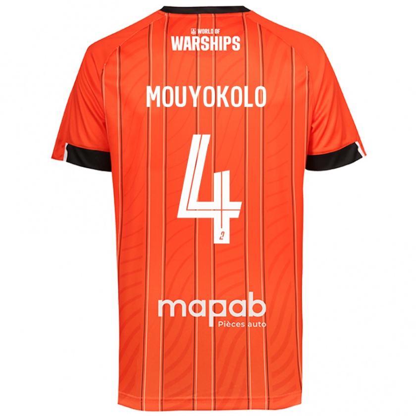 Kandiny Kinder Loris Mouyokolo #4 Orange Heimtrikot Trikot 2024/25 T-Shirt