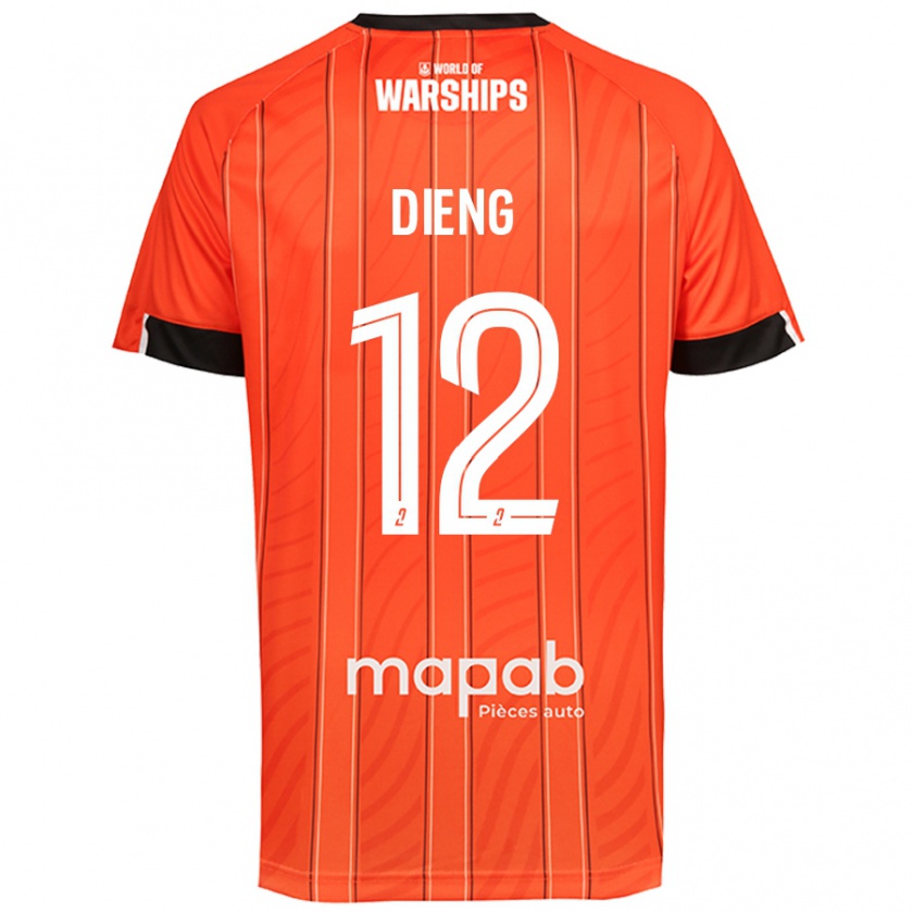 Kandiny Kinder Bamba Dieng #12 Orange Heimtrikot Trikot 2024/25 T-Shirt