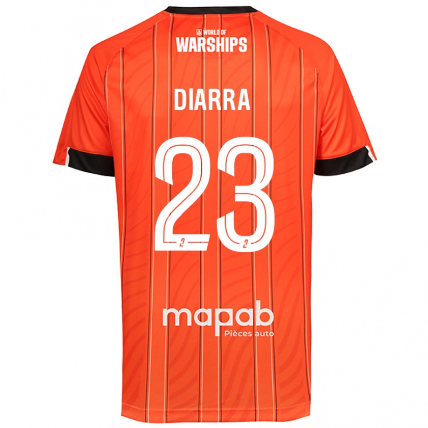 Kandiny Kinder Stéphane Diarra #23 Orange Heimtrikot Trikot 2024/25 T-Shirt