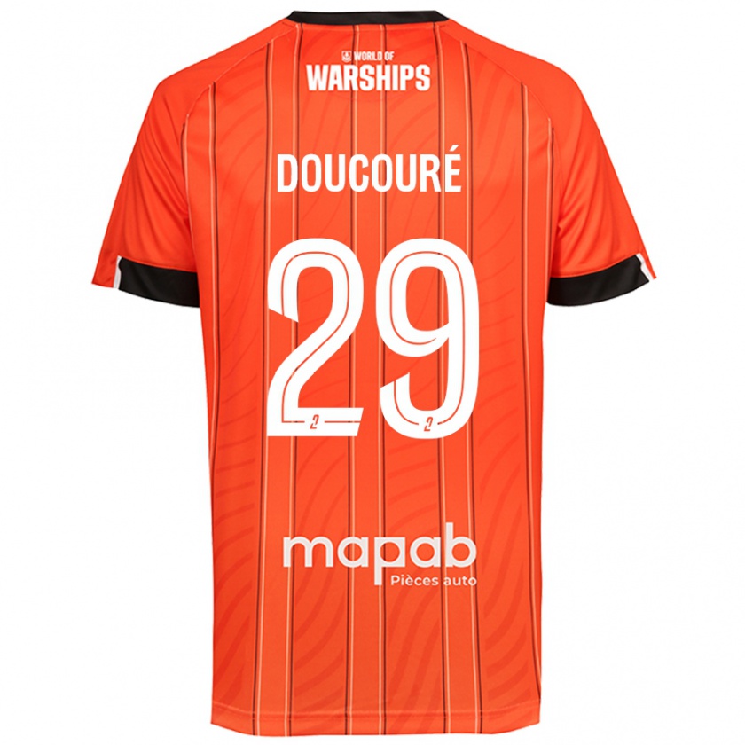 Kandiny Kinder Siriné Doucouré #29 Orange Heimtrikot Trikot 2024/25 T-Shirt