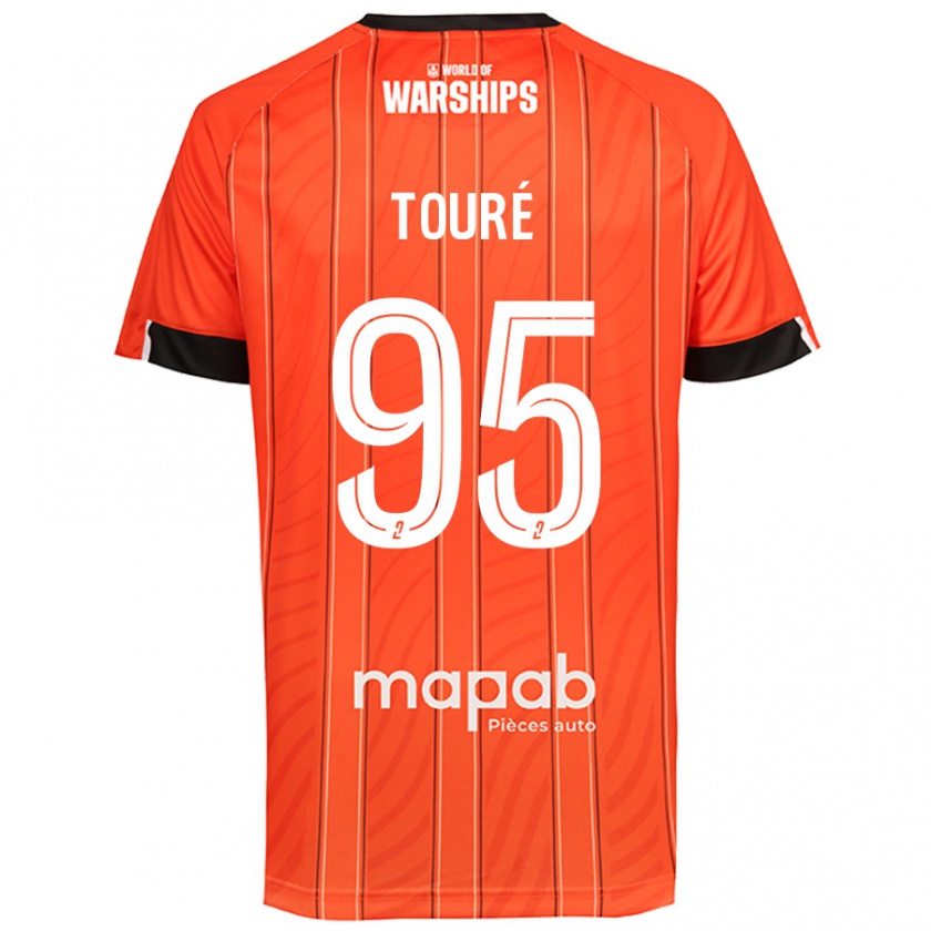 Kandiny Kinder Isaak Touré #95 Orange Heimtrikot Trikot 2024/25 T-Shirt