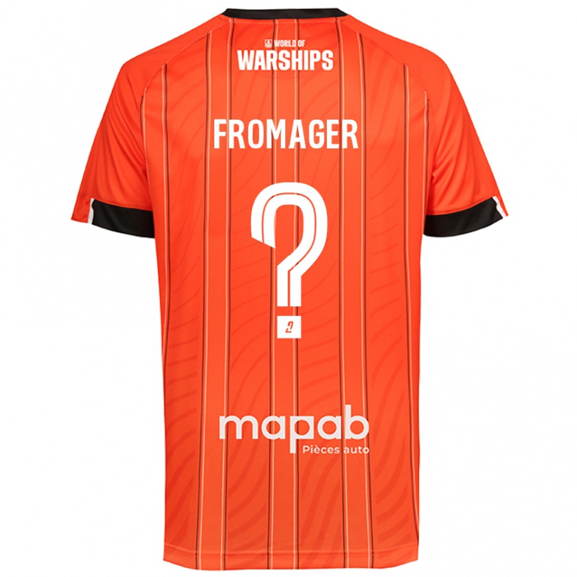 Kandiny Kinder Côme Fromager #0 Orange Heimtrikot Trikot 2024/25 T-Shirt