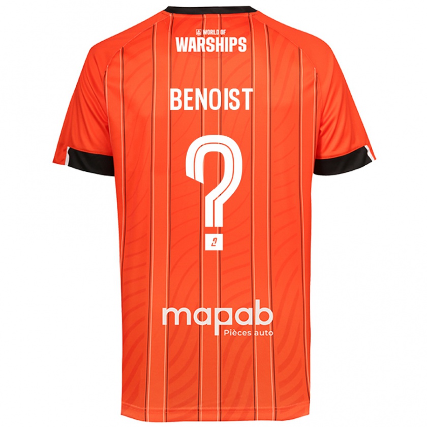 Kandiny Kinder Baptiste Benoist #0 Orange Heimtrikot Trikot 2024/25 T-Shirt